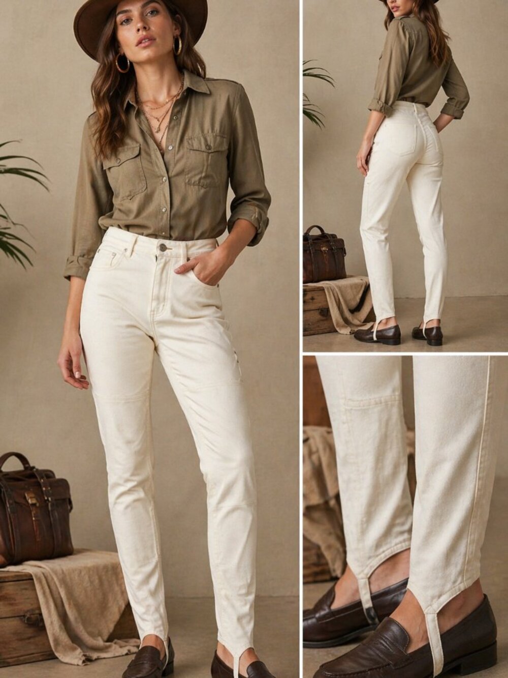 Banana Republic Safari & Travel Clothing Co. Vintage Jodhpur Riding Pants with S